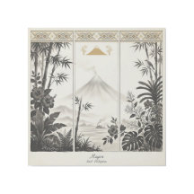 Mayon Vulkan Triptyk Väggkonst