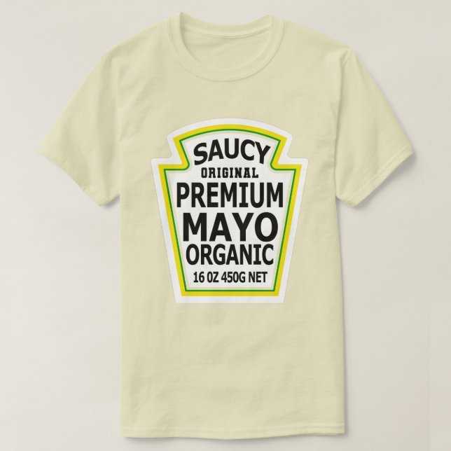 Mayonnaise Packet Halloween Costume T Shirt (Design framsida)