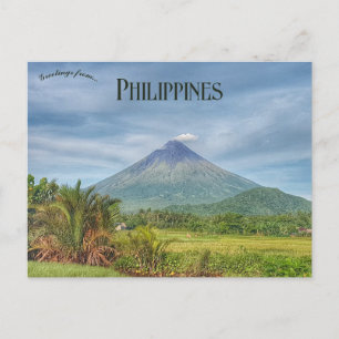 Mayonvulkanen Albay Filippinerna Vykort
