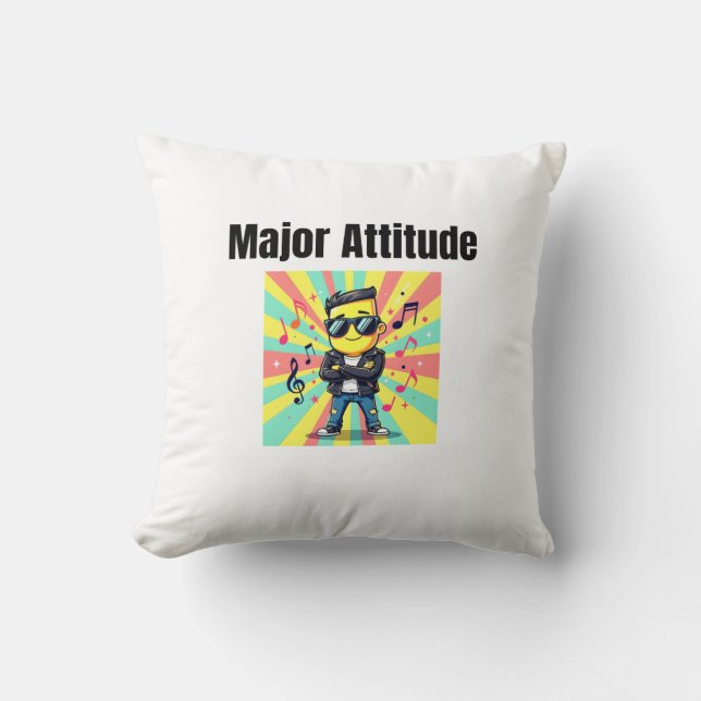 Mayor Attitude - Cool Confident Kid Cartoon with S Kudde (Framsida)