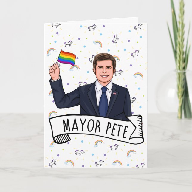 Mayor Pete Pride Kort (Framsida)