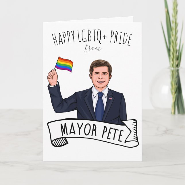 Mayor Pete Pride Kort (Framsida)