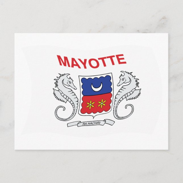 Mayotte Flag Postkort Vykort (Framsida)