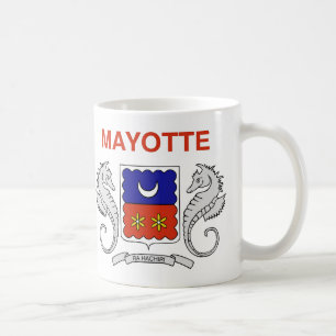 Mayotte Flagga Ceramic Coffee Mugg