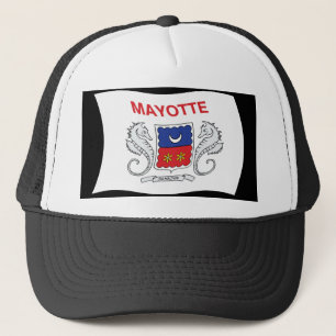 Mayotte Flagga Hatt Truckerkeps