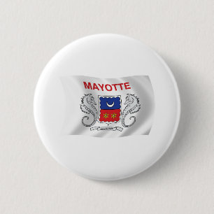 Mayotte Flagga Knapp