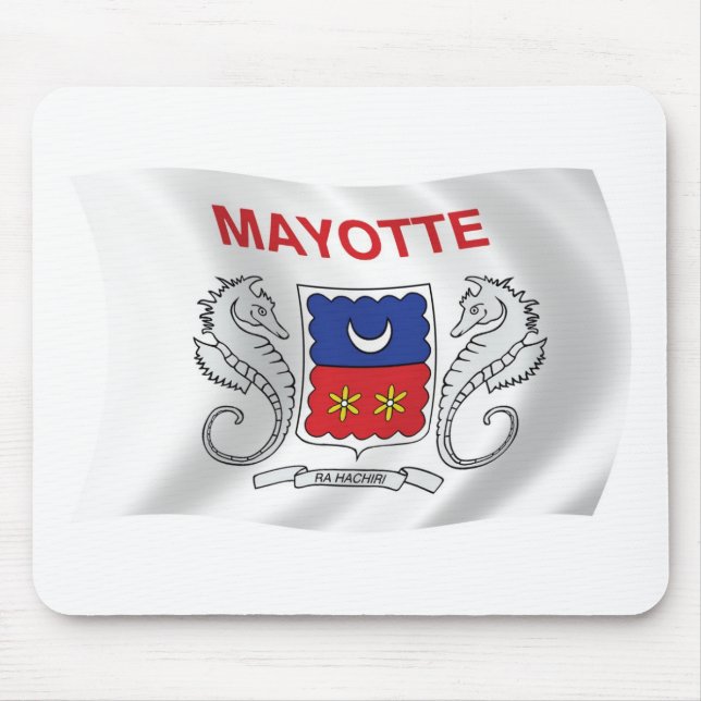 Mayotte Flagga Musmatta (Framsidan)