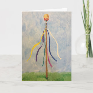 Maypole Birthday Greeting Card Kort