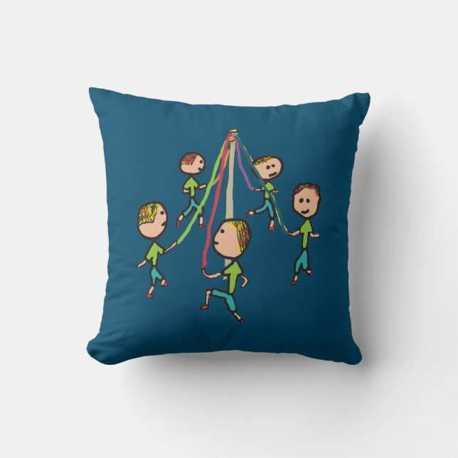 Maypole Dancing Kudde (Framsida)