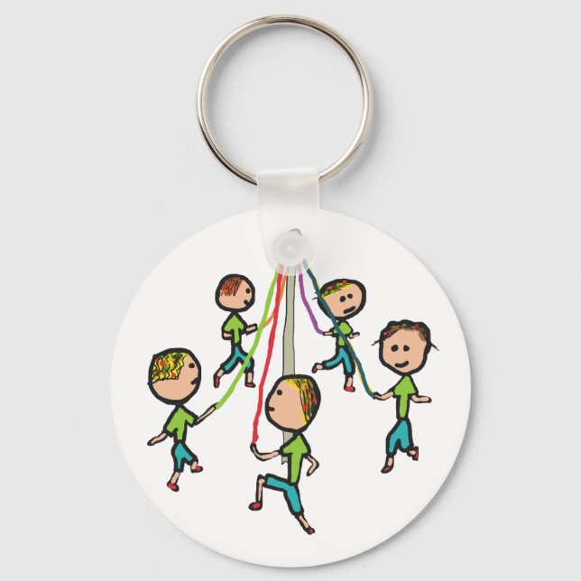 Maypole Dancing Nyckelring (Framsida)
