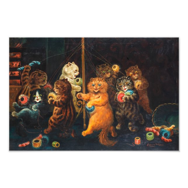 Maypole | Louis Wain | Fototryck (Framsidan)