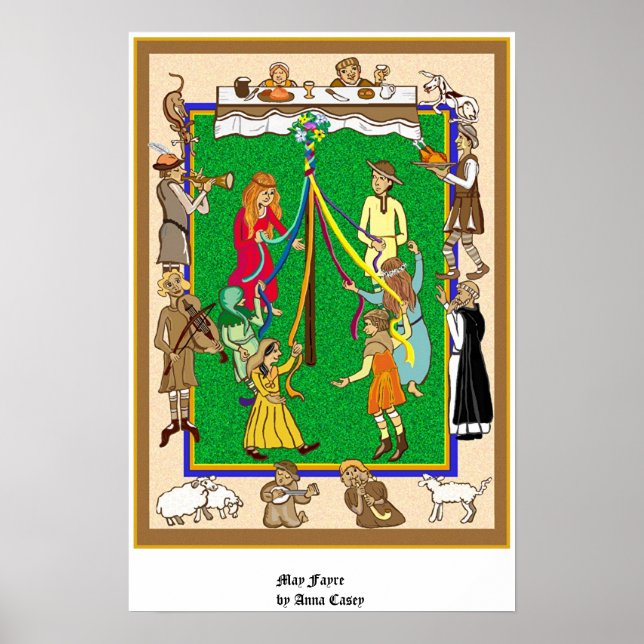 Maypole, Medieval Fayre Poster (Framsidan)