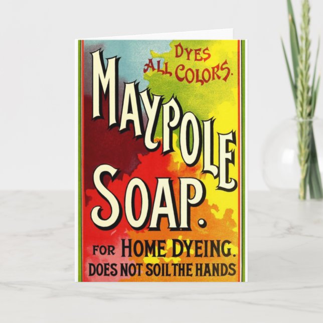 "Maypole Soap Advertisement" hälsningskort Kort (Framsida)