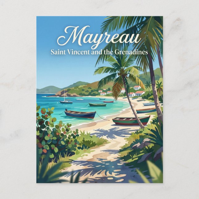 Mayreau Saint Vincent och Grenadinerna Vykort (Framsida)