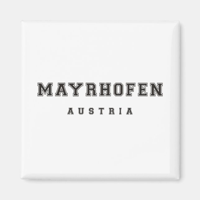 Mayrhofen Österrike Magnet (Framsidan)