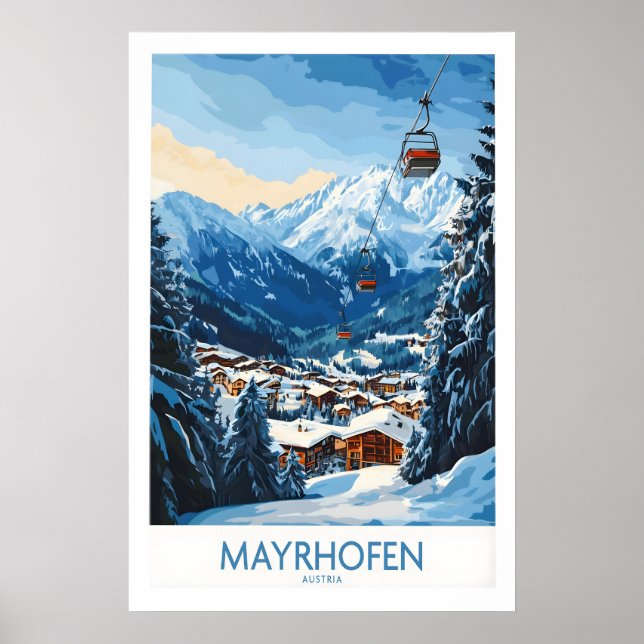 Mayrhofen skidaffisch 1 poster (Framsidan)