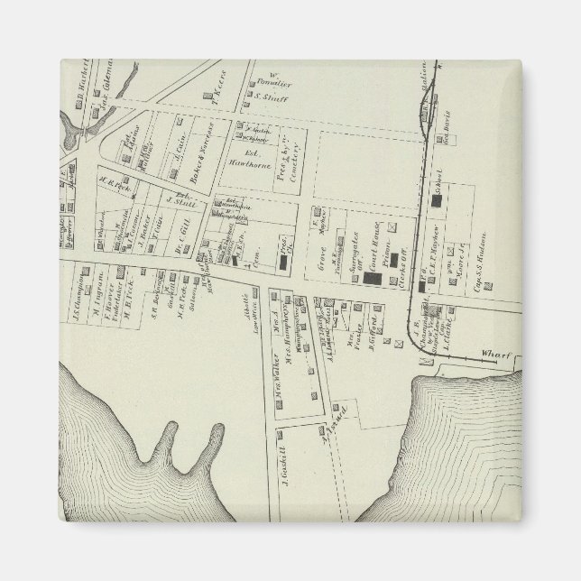 Mays Landing, New jersey Magnet (Framsidan)