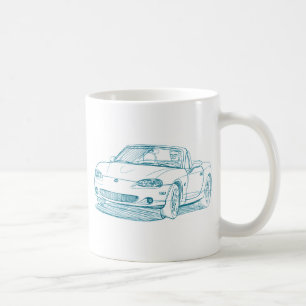 Maz Miata MX5 2nd gen Kaffemugg