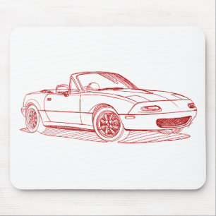 Maz Miata MX5 gen1 1991 skissar Musmatta