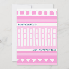 MAZ Striped Ribbed Knitting Pattern 039 Christmas Julkort