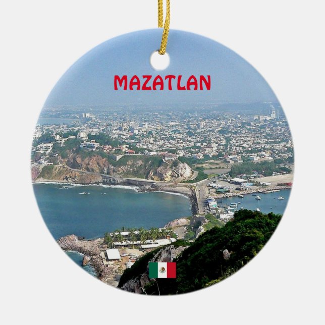 Mazatlan Anpassningsbar jul Ornament (Framsidan)
