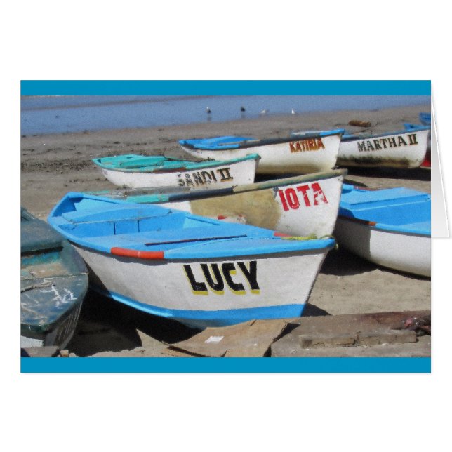 Mazatlan FishingBoats Hälsningskort (Framsidan Horizontal)