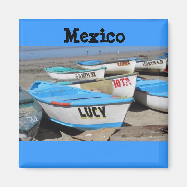 Mazatlan FishingBoats Magnet (Framsidan)