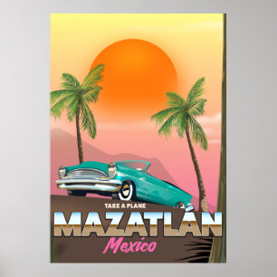 Mazatlán Mexico-reseaffisch Poster