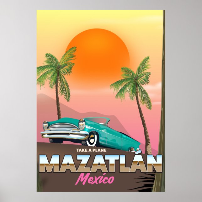 Mazatlán Mexico-reseaffisch Poster (Framsidan)