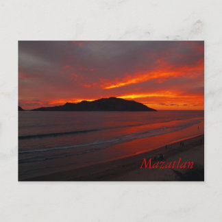 Mazatlan, Mexiko... Blazing Sunset Vykort
