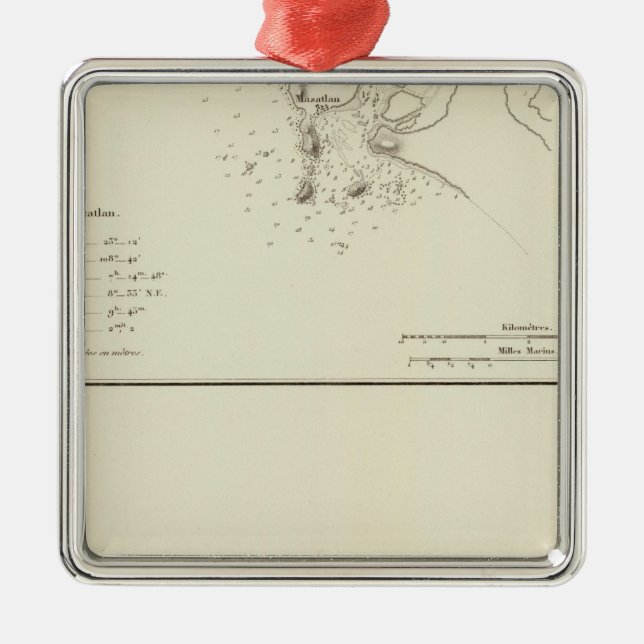 Mazatlan, Mexiko Julgransprydnad Metall (Framsidan)