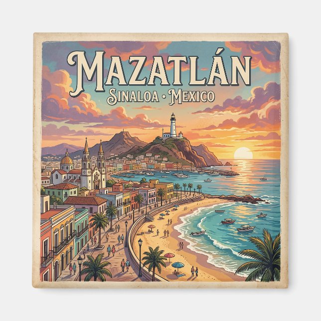 Mazatlán Mexiko Magnet (Framsidan)