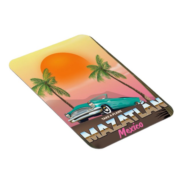 Mazatlán Mexiko researesaffiche Magnet (Högersidan)
