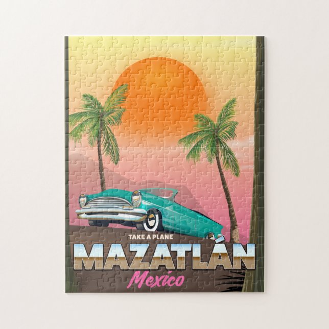 Mazatlán Mexiko researesaffiche Pussel (Vertikal)
