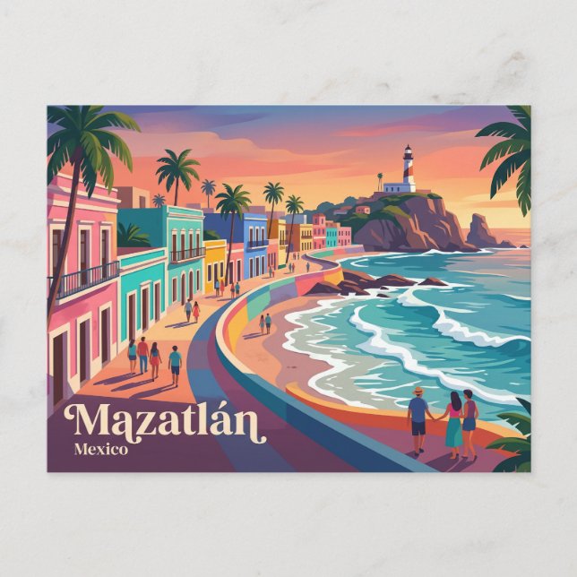 Mazatlán Mexiko Vykort (Framsida)