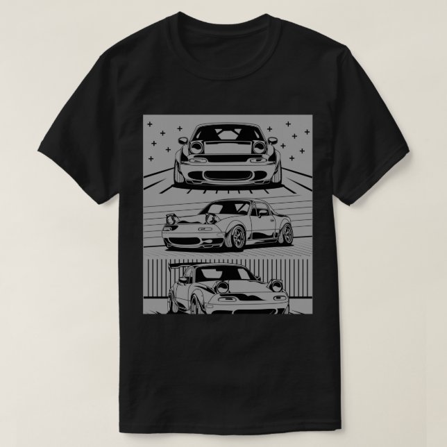 Mazda Miata Backpack T Shirt (Design framsida)