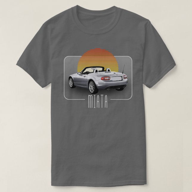 Mazda Miata Retro Classic Älskare Design T Shirt (Design framsida)