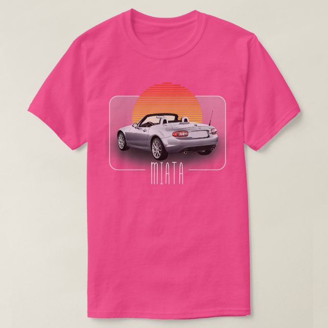 Mazda Miata Retro Classic Älskare Design T Shirt (Design framsida)