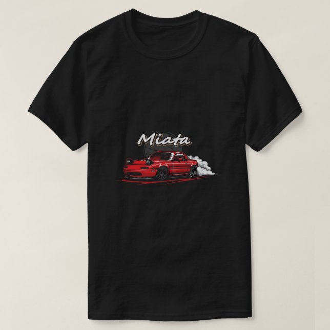 Mazda MX5 Miata Lightweight Hoodie T Shirt (Design framsida)