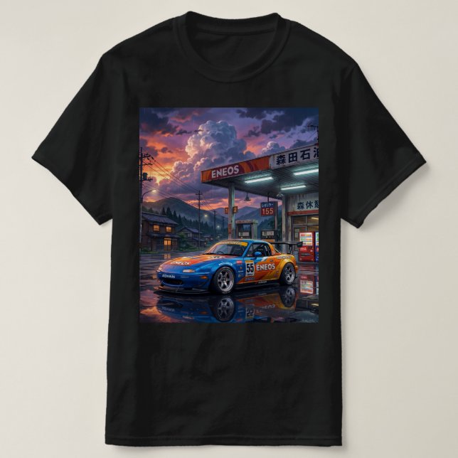Mazda MX-5 Miata Touring Car T Shirt (Design framsida)