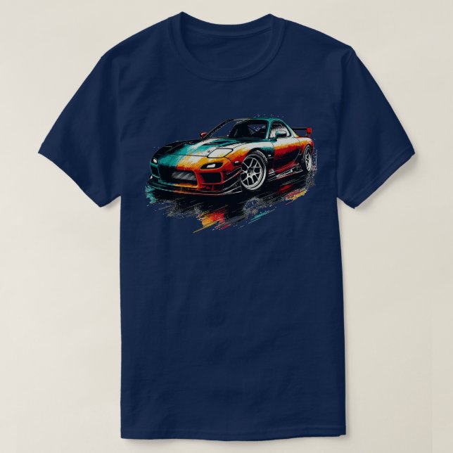Mazda RX7 13 T Shirt (Design framsida)
