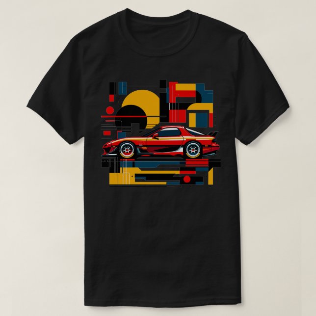 Mazda RX7 2 T Shirt (Design framsida)