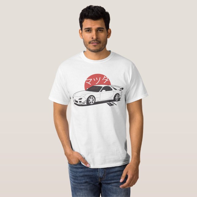 Mazda RX7 - CarCorner Tee (Hel framsida)