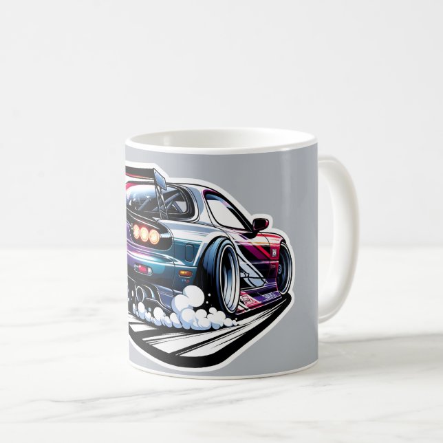Mazda RX7 FD som driver Kaffemugg (Framsida höger)