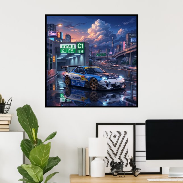 Mazda RX-7 FD Poster (Hemmakontoret)