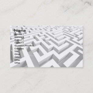 Maze 3D Visitkort