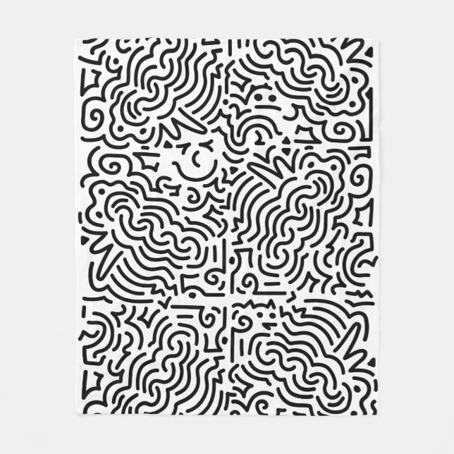 Maze Blanket Fleecefilt (Framsidan)