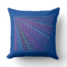 Maze med färgstark bakgrund