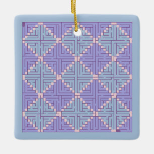 Maze Patchwork Julgransprydnad Keramik