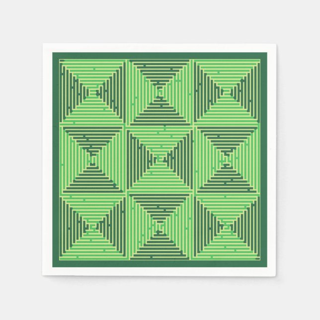 Maze Patchwork Pappersservett (Framsidan)